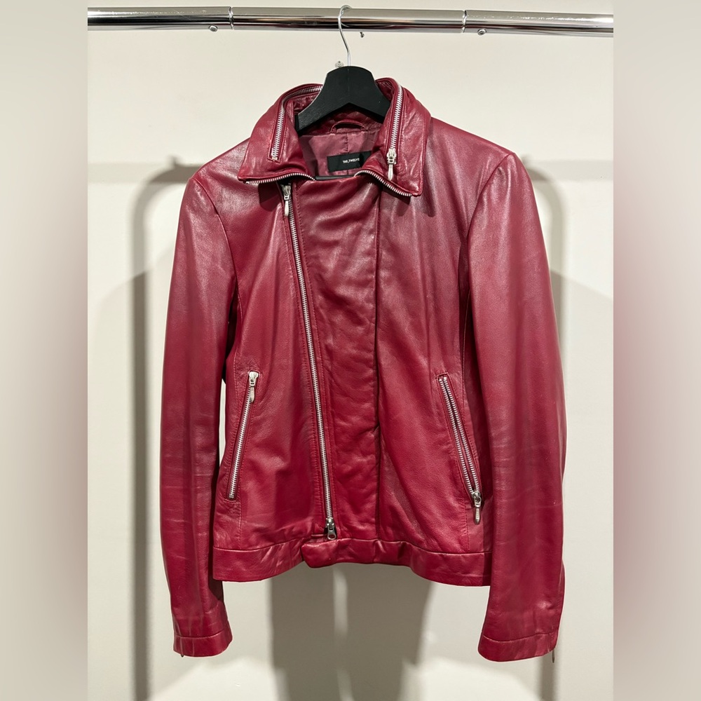 Japanese The Twelve Red Leather Jacket